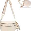 Checkered Crossbody Bum Bags for Women, Nylon Sling Bags with Shoulder Strap, Large Capacity Checkered Purse Bag
