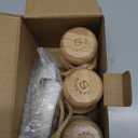 Bamboo Dish Scrub Brushes,Kitchen Wooden Cleaning Scrubbers Set for Washing Cast Iron Pan/Pot, Natural Sisal Bristles, Set of 3 (Regular size)