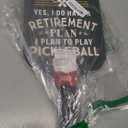 P. Graham Dunn Retirement Plan Pickleball Steel Grey 15.5 x 7.75 Plywood Pickle Ball Paddle