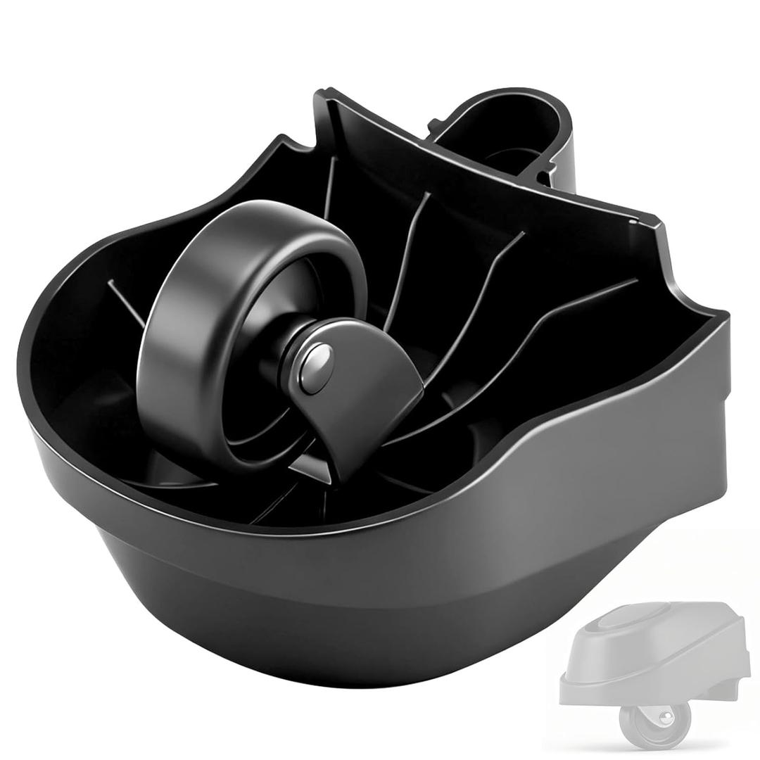 12388 Foot Caster & 12293 Caster Wheel Compatible with Ridgid 6 & 16 Gal Wet/Dry Vacuum, Used for Plate-Casters Fits WD16650 WD06350 WD1665M WD1635 Models