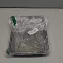 316 Stainless Steel Dumpling Plate, Multi-Functional Rectangular Food Container with lid, Non-Stick Plate, Suitable for Rice, Barbecue, Meals and Kitchen Storage (Wavy Pattern (2pcs))