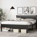 Easy Install 16 Inch Full Size Bed Frame with Headboard&Footboard