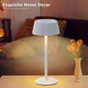 uuffoo Cordless Table Lamps Rechargeable Set of 2, Outdoor Table Lamp with 3 Color Stepless Dimming, Battery Operated Desk Night Light for Patio, Restaurant, Bedroom