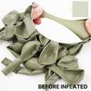 PartyWoo Sage Green Balloons 120pcs Different Sizes of 18 12 10 5 Inch Dusty Boho Green Latex Balloon Arch Kit for Wedding Birthday Dinosaur Jungle Golf Football Theme Party Decorations Green-F32