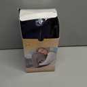 JefDiee Inflatable Travel Pillow, Airplane Neck Pillow Comfortably Supports Head and Chin for Airplanes, Trains, Cars and Office Napping with 3D Eye Mask, Earplugs and Portable Drawstring Bag (Blue) (Medium)