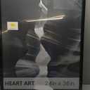 Antelope Slot Canyon Black and White Black Framed Canvas Wall Art for Bedroom Living Room Kitchen Bathroom Posters Prints Pictures Wall Decor Painting Artwork 12x16 (Multi5)