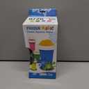 2022 Slushie Maker Cup, Magic Quick Frozen Smoothies Cup Cooling Cup Double Layer Squeeze Cup Slushy Maker Cup, Homemade Milk Shake Ice Cream Maker it for All Ages (Pink)