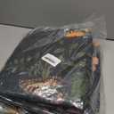 FSUVSJBGT Area Rug for Living Room 5'x7' - Floral Butterfly Print 5x7 Area Rugs for Living Room Soft Black Washable Rugs Ultra-Thin Indoor Door Mat (5'x7', Black)