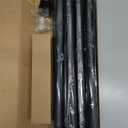 1 Diameter Curtain Rods Itself is 30 to 144 inch 1 Pack Fit 30-142 inch, 66 to 120 inch Window with Heavy Duty Adjustable Rod Matte Black Splicing Metal Extra Long Curtain Rod for Windows