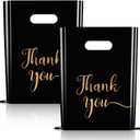 Thank You Merchandise Bags 30 Pack, Large 12x15 inches, Retail Plastic Shopping Merchandise Gift Bags Tear Resistant Strong Durable Anti Stretch, 100% Recyclable