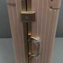 24'' Aluminum Trolley Rolling Makeup Train Case with LED Light Mirror Professional Cosmetic Travel Box with Bluetooth Speaker Make up Cosmetic Organizer Studio Nail Salon Beauty Vanity Pink