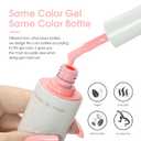 2 x VENALISA Baby Pink Gel Nail Polish, 1 Pcs Light Pink Gel Polish Pastel Soft Color High Gloss Soak Off U V Nail Manicure Salon and DIY at Home Gifts for Women