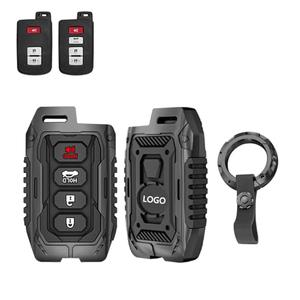 Key Fob Cover Metal Key Shells Compatible with Tocoma RAV4 Limited Camry Sequoia 4Runner Avalon Highlander XLE/Limited Tundra Corolla S Premium/Plus Corolla SE/XSE/XLE