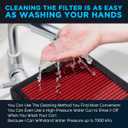 HANN&CO Washable And Reusable High Flow Cabin Air FilterGreater Than 15 Years of Service LifeUse a Split StructureSuitable For Jeep WranglerGladiator Replacement CF12450CP450VF2047HCC2143-X