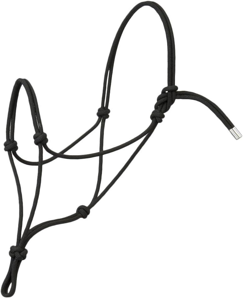 Weaver Leather Silvertip #95 Rope Halter (Average, Black)