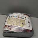 hyha Couch Cover, Floral Pattern, Stretch, Printed, 4 Pieces, Sofa Slipcovers, for 3 Separate Cushion Couch, Washable Furniture Protector for Dogs(Sofa, Mandala Floral) (Large, Red&blue)