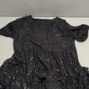 Women Sparkly Sequin Dress Short Flowy Tiered Tunic Dress Shiny Loose Glitter Party Club Night Out Mini Dress
 S