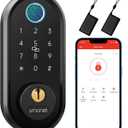 Smart Lock, SMONET Fingerprint Door Lock Smart Deadbolt Keyless Entry - Electronic Digital Keypad with Biometric Fingerprint, Smartphone App Auto Lock Bluetooth Keys Fobs Smartlock for Alexa, Home