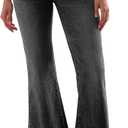 EMMIOL Women's Flare Jeans High Waist Stretch Bootcut Denim Pants (Black)