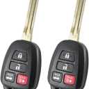H Chip for Toyota Key Fob Remote Replacement for Toyota Camry 2014 2015 2016 2017 Keyless Entry Remote Control HYQ12BDM HYQ12BEL 89070-02880 2PCS