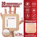 FRESINIDER Silicone Foam Dressing 4" x 4", 30 Pack Soft Silicone Wound Dressing Pads for Bed Sores & Pressure Ulcers, Post-Surgery Care, Absorbent, Breathable & Gentle on Skin