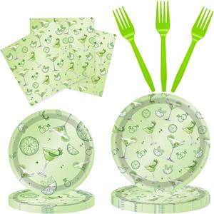 A Tiny Bit Older Birthday Decoration Martini Birthday Party Dcor with Plates Cocktail Napkins Forks Set for Margarita Party Decorations Supplies 20 Guests