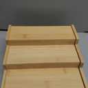 Spice Rack Organizer for Cabinet, 3 Tier Expandable Bamboo Spice Storage, Great for Kitchen Cabinet, Cupboard,Pantry and More