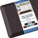 KitchenClouds Kitchen Mat Cushioned Anti Fatigue Kitchen Rug Non Slip Standing Mat Comfort Floor Mats for Sink Office (17.3"x39"- 0.8inch) (Chocolate)