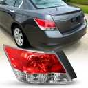 AUTOONE Honda Accord Tail Lights Compatible with 2008 2009 2010 2011 2012, Honda Accord Tail Light Assembly Left, Driver Side, Rear Factory OEM