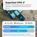 Raspberry Pi 4/5 Gigabit Travel Router Kit (AC1300Mbps USB 3.0 WiFi, OpenVPN/Wireguard VPN Client, OpenWrt, AdGuard Home) [Raspberry Pi NOT Included]