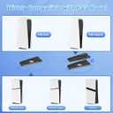 HUIJUTCHEN Vertical Stand for PS5 Pro,Stable Stand for PS5/PS5 Pro/PS5 Slim Console Disc & Digital,Nice Look PlayStation 5 Non-Slip Base Accessories, Tool-Free Installation with a Sturdy Screw