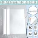 Beeveer Polycarbonate Clear Plastic Sheet 1 Pcs 36" x 96" Flexible Plastic Sheet Panels with UV Coating on Both Sides for Crafts DIY Window Replacement Panes
