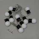 2.5m Outdoor Led Globe String Lights Patio Decor for Backyard Porch and Balcony Solar Star String Lights for Parties and Camping