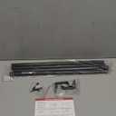 Alskarhem Black Curtain Rods for Windows 30 to 60 Inch,5/8 Inch Small Curtain Rod Set With Brackets