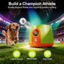 Official FIFA World Cup 2026 Edition - Dog Automatic Ball Launcher for Large Dogs Ball Thrower Machine Outdoor Indoor Use Interactive Dog Toy, Included 3 Rubber Fetch Soccer Balls
