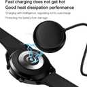 Watch Charger Compatible for Samsung Galaxy Watch 8/8 Classic,7/6/Ultra, 5/5 Pro/4/4/6 Classic/3/Active 2/Active 1, Magnetic Wall Fast Charging Adapter & Cable, Magnetic Wireless Charging Cable 3.3FT