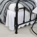 Bed Skirt Full Size Ruffled Bed Skirts with Split Corners, 12 Inch Drop Dust Ruffle Bed Skirt with Platform, White