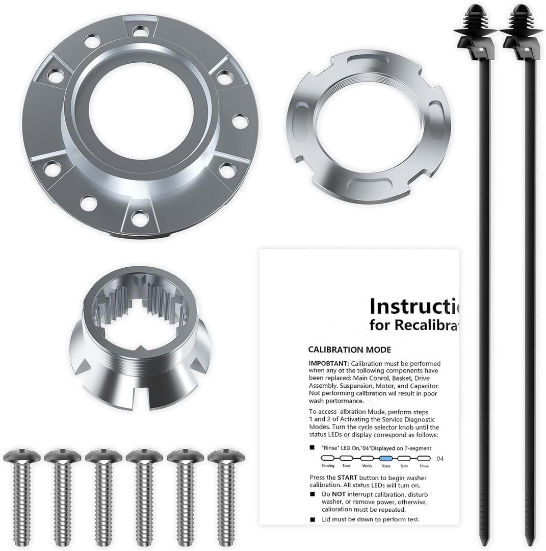 MVWX655DW1 WTW5000DW3 WTW5000DW1 MVWX655DW2 Hub Replace W10528947 W10396887, W10324651-ba All-metal Washing Machine Drum Mounting Hub Replacement for Whirlpool Basket Driven Hub Kit