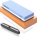 Premium Whetstone Knife Sharpening Stone 2 Side Grit 1000/6000 Waterstone- Whetstone Knife Sharpener- NonSlip Bamboo Base & Angle Guide