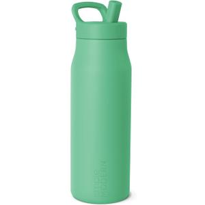 Simple Modern Water Bottle with Push Button Straw Lid | Ceramic-Lined Insulated Stainless Steel | Travel Water Bottles for Gym & Sports | Leak Proof | 34oz, Mistletoe