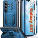 FNTCASE for Samsung Galaxy A37 Case: for A37/A36 [Built-in Screen Protector & Kickstand] Military-Grade Drop Protection Heavy Duty Protective Full Body Shockproof Rugged Sturdy Phone Cover Blue