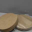 Mifoci 100 Pieces Burlap Placemats Bulk 11.8 Inches Burlap Round Reusable Placemats Brown Table Mats Circle Rustic Table Decorations for Wedding Fall Christmas Dinner Holiday Farmhouse Supplies