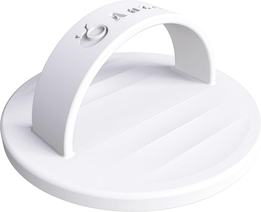 Anteel Magnetic Cellphone Grip Holder, Liquid Silicone Comfy and Portable, Removable Finger Loop Ring Holder for iPhone, Magnetic Loop for Magsafe Phone Case, Patent Pending (White)