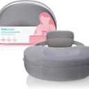 Frida Mom Nursing Pillow, Adjustable Breastfeeding Pillow for Mom & Baby Comfort with Back Support, Customizable Wrap Around Waist Strap, and Pockets for Heat Relief