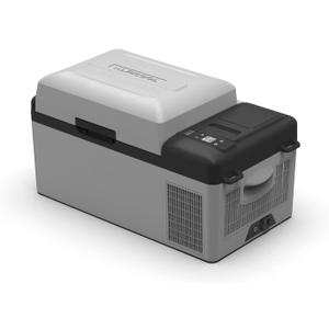 Alpicool Y19E Portable Fridge 12 Volt Car Refrigerator 21Quart Freezer for Fishing, Camping, RV, Truck, Boat-12/24V DC(Grey&Black) (21qt)