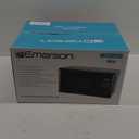 Emerson MW7302B Compact Countertop Microwave Oven with Touch Control, LED Display, 700W, 10 Power Levels, 6 Auto Menus, Glass Turntable and Child Safe Lock, 0.7 Cu., Ft. Black