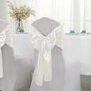 Horbaunal 12 Pack Ivory Satin Table Runner 12 x 108 Inch, Smooth Table Runners for Wedding Banquets, Birthday Party