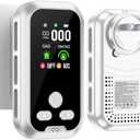 5IN1 Plug in Smoke & Carbon Monoxide Detector & Combustible Natural Gas Combination Builti-in Backup Battery HD Screen [Smoke CO Gas Temp Humidity Sensor] for Home Hotel RV (1-Pcs, White)