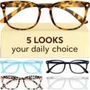 CCVOO Reading Glasses for Women/Men, Eyeglasses, Blue Light Readers for Women/Men, Computer Eye Glasses, Cheaters, +1.00