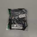 3/4 Roll Tab Sleeve Open Front Blazer Women's Casual Work Jacket (Black) L